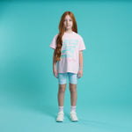 A Dee Dynamic Oversized Pink Logo T-Shirt | Casa Childrenswear