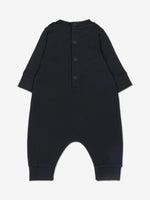 Moncler Enfant Baby Boys Navy Logo Romper | Casa Childrenswear