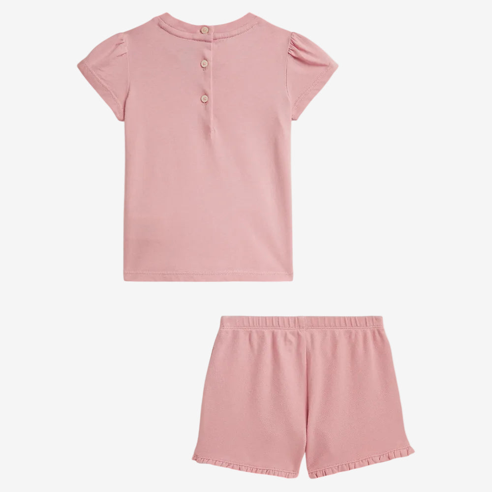 Ralph Lauren Baby Girls Rose Short Set - back view