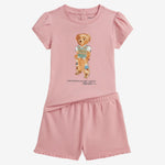 Ralph Lauren Baby Girls Rose Short Set - front view