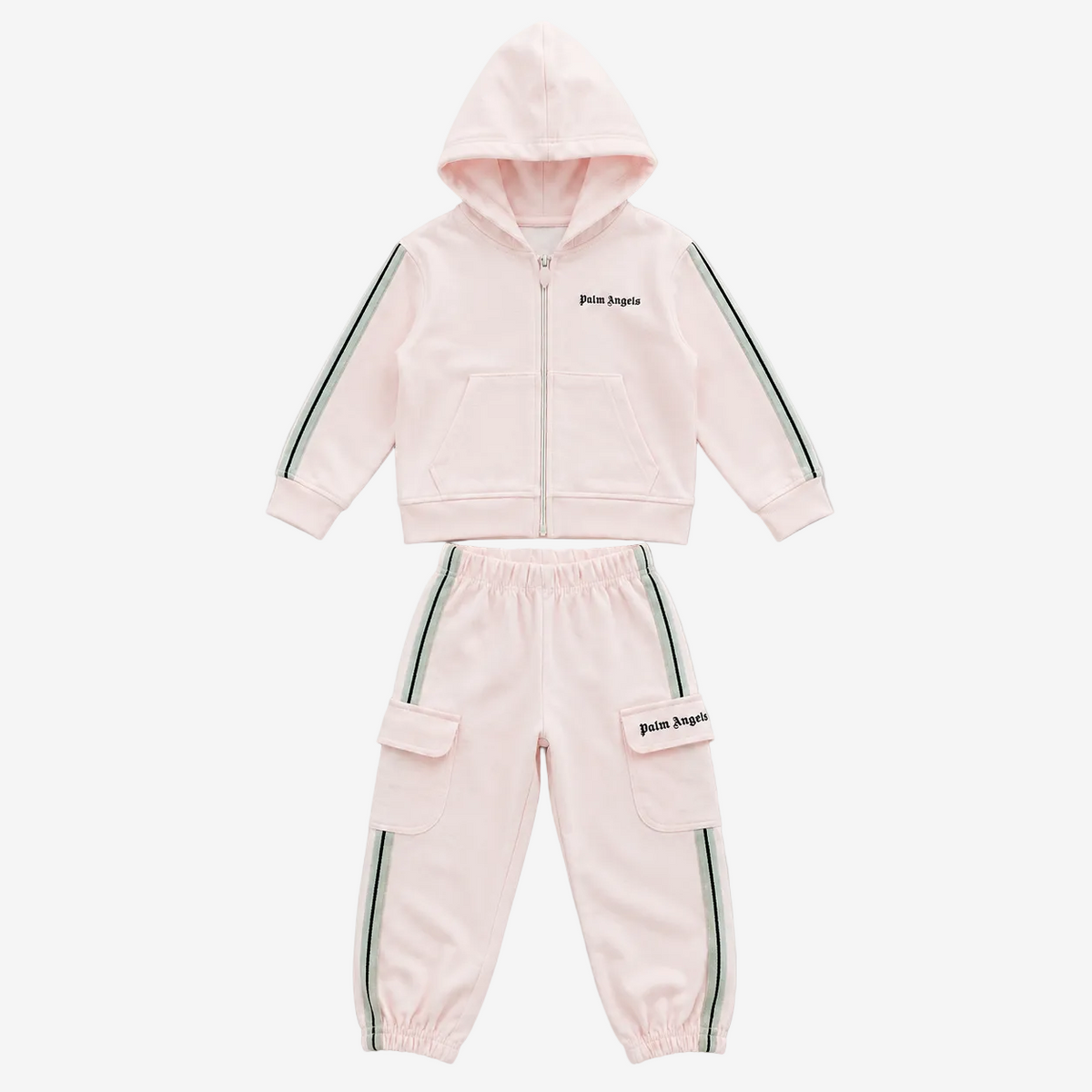 Baby Girls Pink Tape Tracksuit