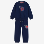 Tommy Hilfiger Baby Boys Navy TH Tracksuit Set - full set front view