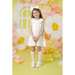 Lucinda White Chevron Poplin Dress