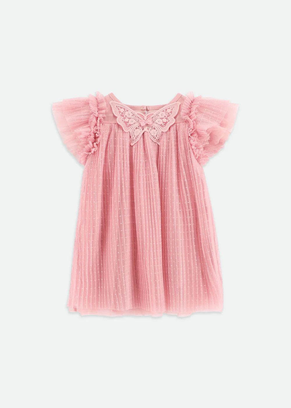 Cho Baby Tulle Butterfly Dress Tea Rose