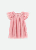 Cho Baby Tulle Butterfly Dress Tea Rose