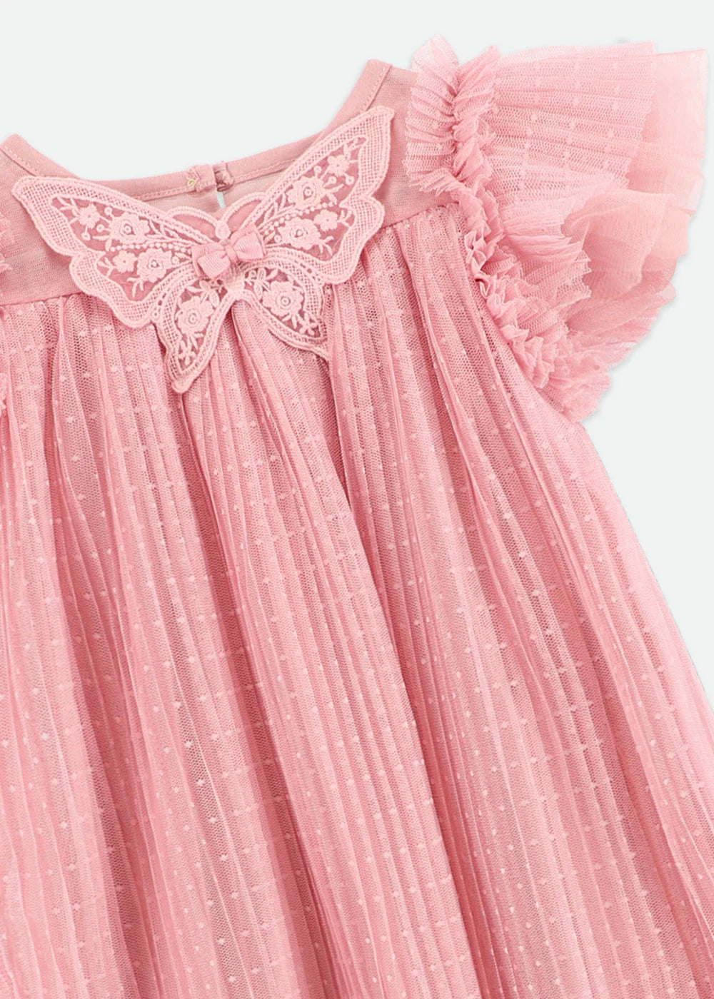 Cho Baby Tulle Butterfly Dress Tea Rose