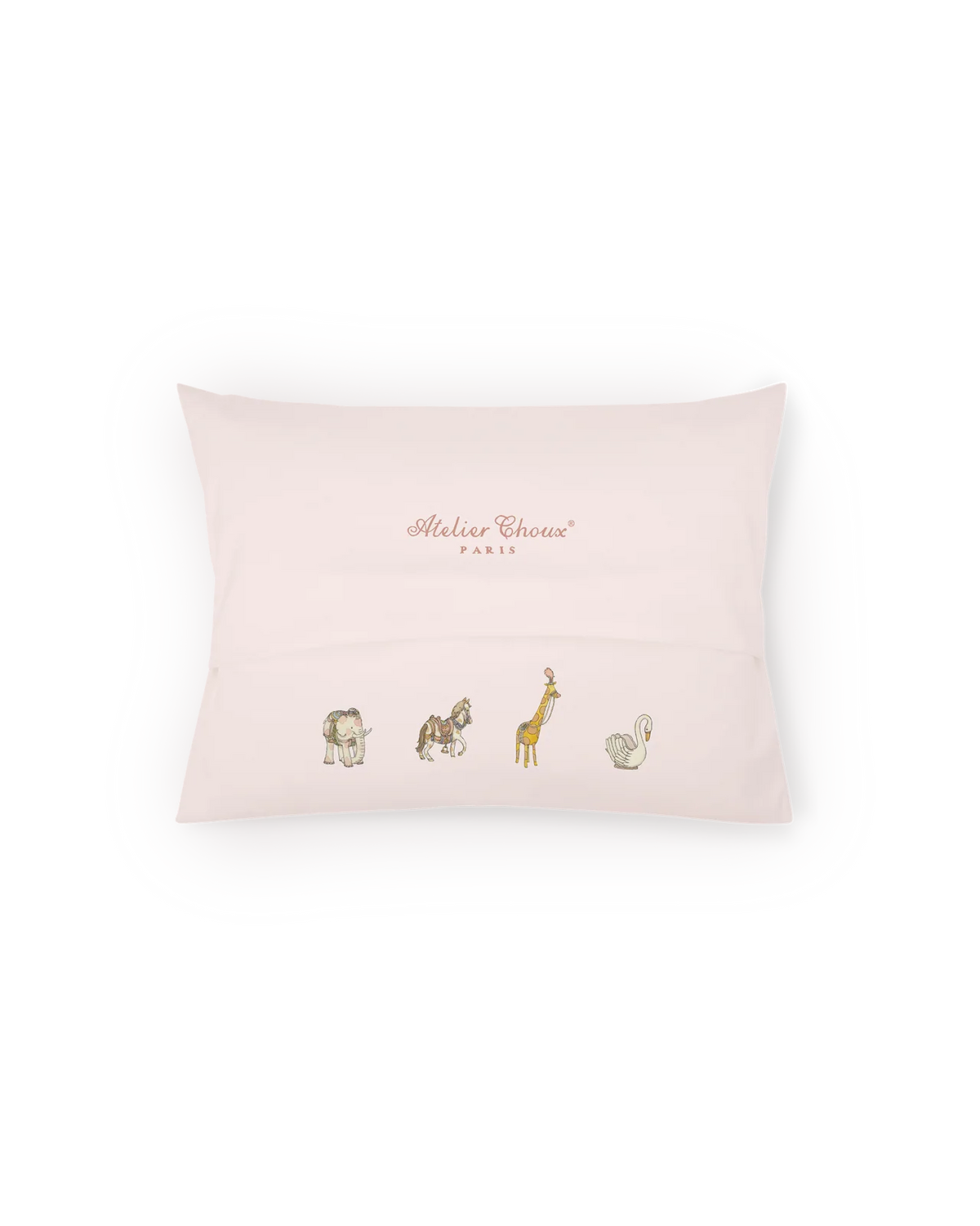 Atelier Choux Satin Cushion Cover- Carousel Pink (30x40) | Casa Childrenswear