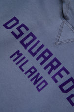 Dsquared2 Boys Dusky Blue Logo Hoodie | Casa Childrenswear