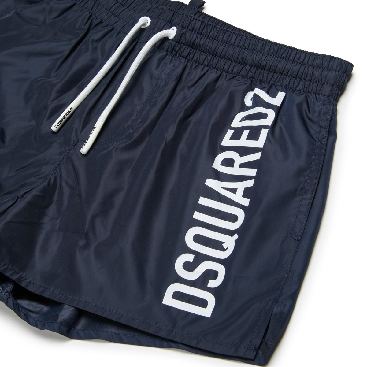 Dsquared2 Boys Navy Side Logo Swim Shorts | Casa Childrenswear