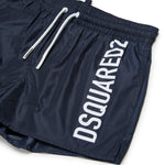 Dsquared2 Boys Navy Side Logo Swim Shorts | Casa Childrenswear