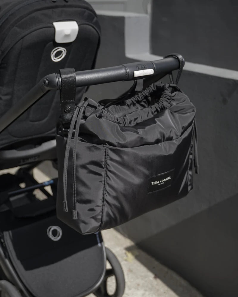 Luna Black Drawstring Tote