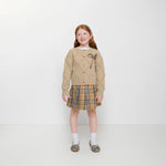 Girls Cotton Check Skirt