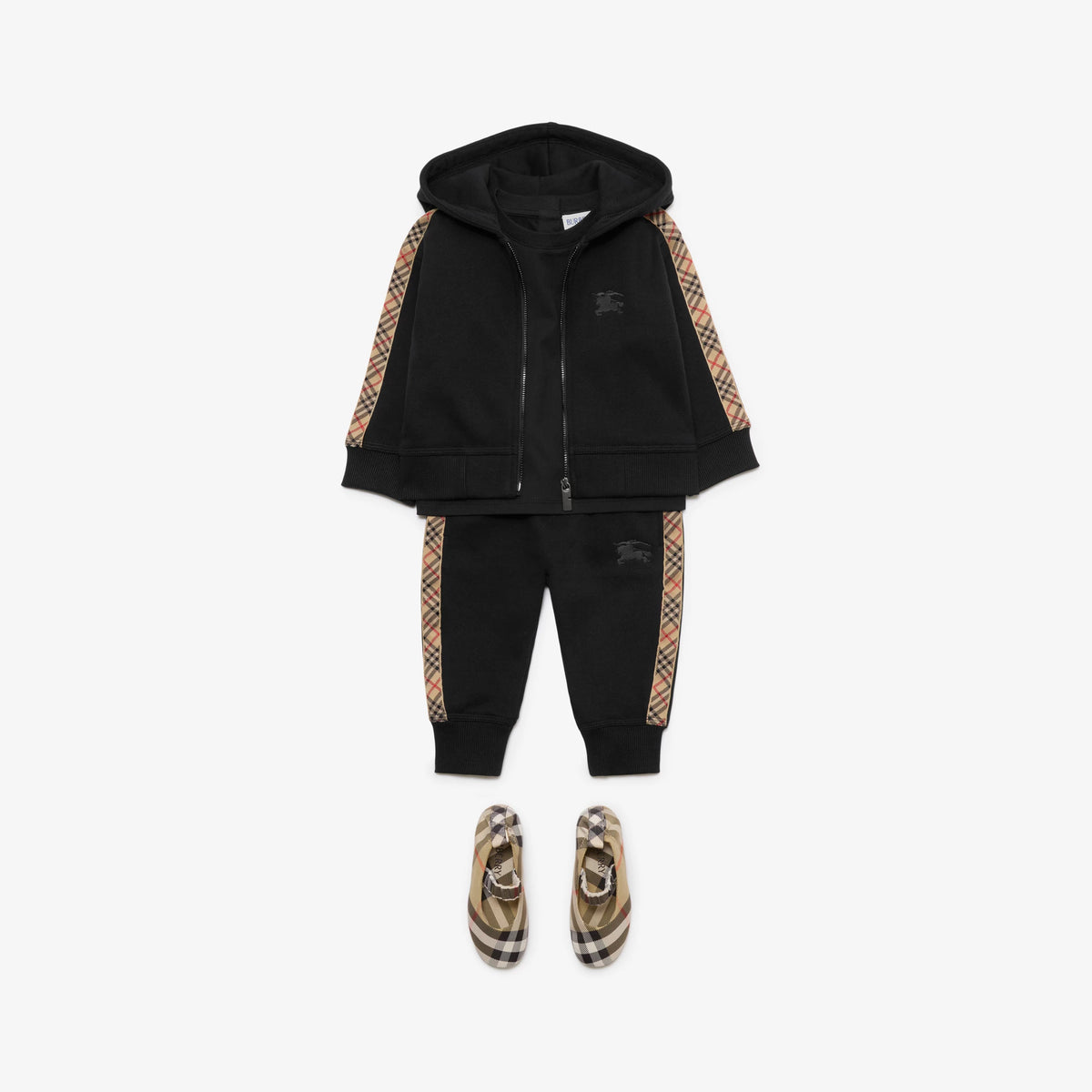 Baby Boys Black Zip-Up Hoodie