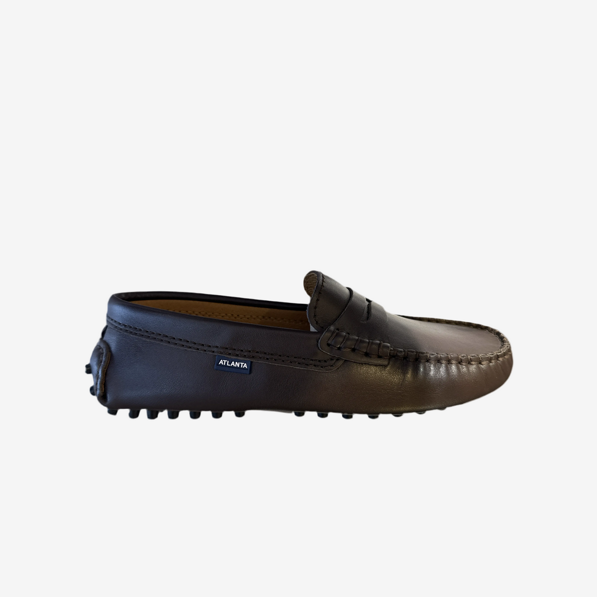 Atlanta Mocassins Athletes Brown Smooth Leather | Casa Childrenswear