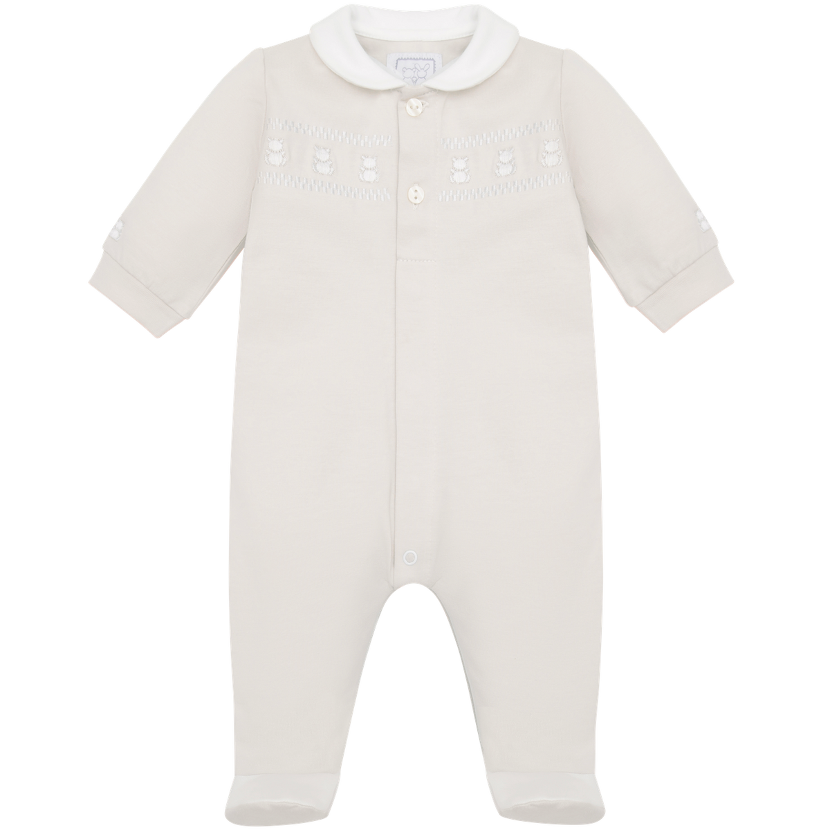 Jesse Stone Teddy Panel Babygrow & Hat