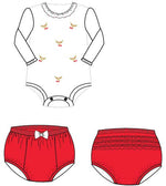 Adriana Mae My Baby Cherry Bloomer Set | Casa Childrenswear