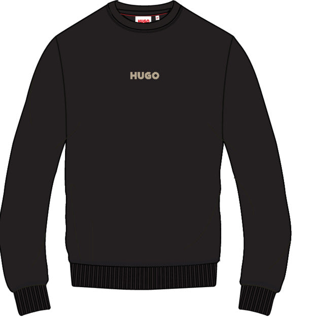 Boys Crew Neck Black Logo Sweatshirt