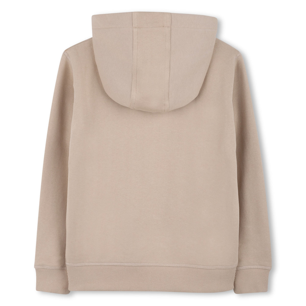 Boys Zip Thru Stone Hooded Sweatshirt