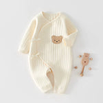 Cozy Crew Club Teddy Bear Cream Boucle Wrap Babygrow | Casa Childrenswear