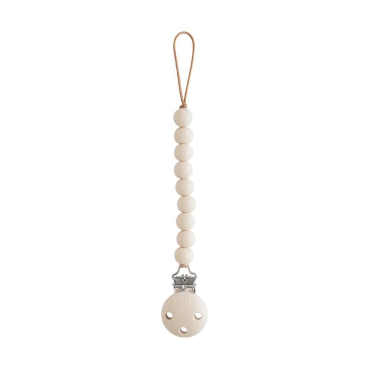 Mushie Silicone Pacifier Clip - Hera Shifting Sands
