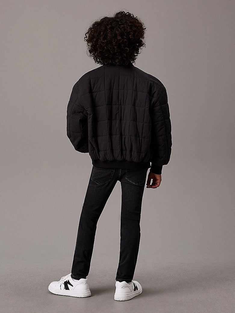 Black Mid Rise Slim Jeans