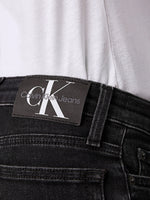 Black Mid Rise Slim Jeans