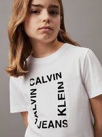 White Logo Relaxed Logo T-Shirt