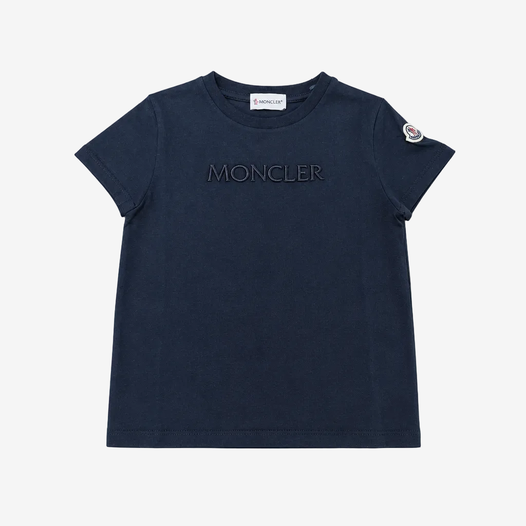 Moncler Enfant Girls Black T-Shirt | Casa Childrenswear
