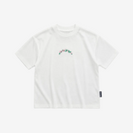 Palm Angels Girls Pink Back Print T-Shirt - front view