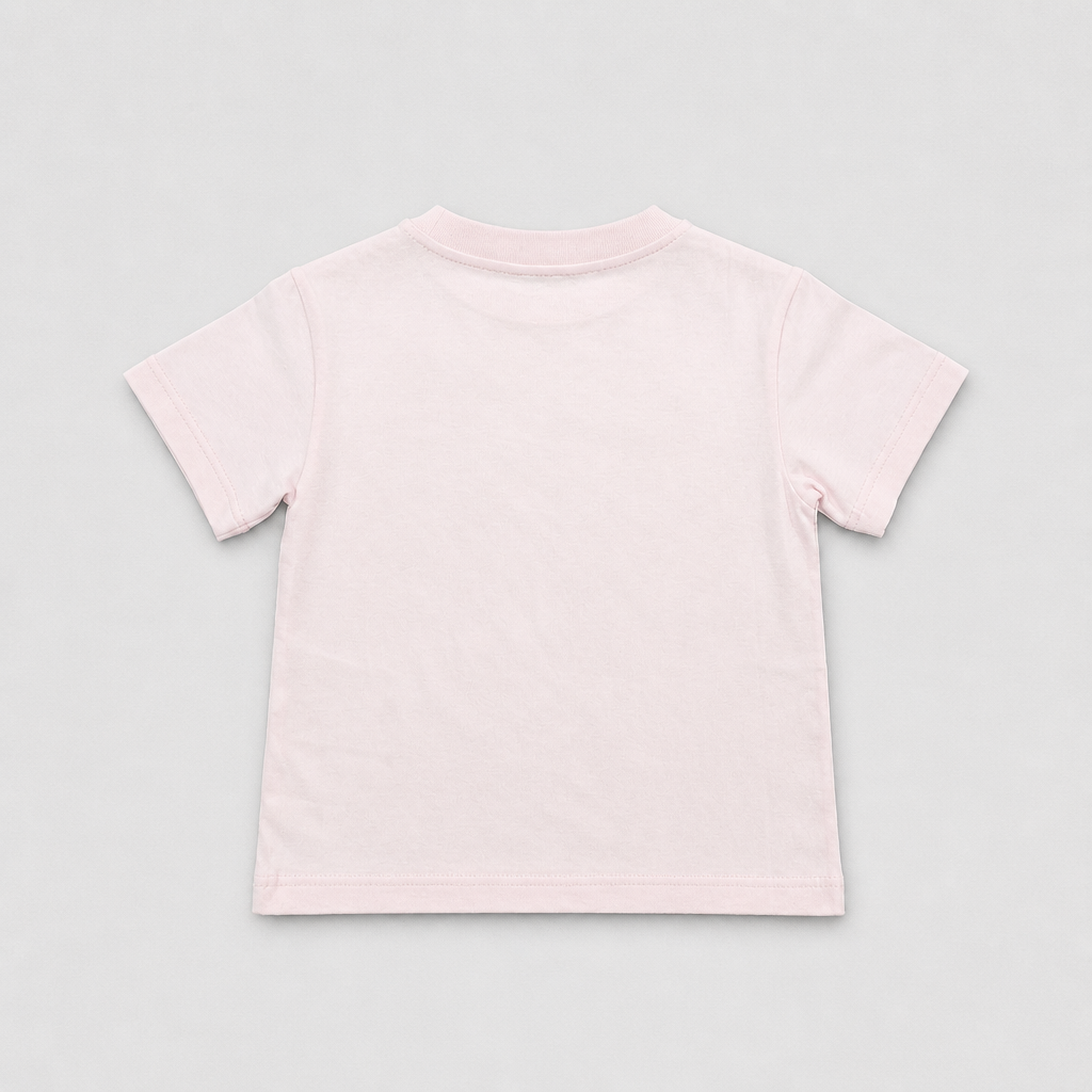 Palm Angels Girls Pink Logo T-Shirt - back view