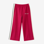 Palm Angels Girls Burgundy Track Bottoms - front view