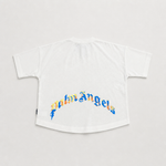 Palm Angels Boys Ivory Back Print T-Shirt - back print view