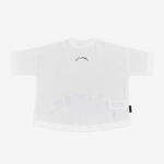 Palm Angels Boys Ivory Back Print T-Shirt - front view