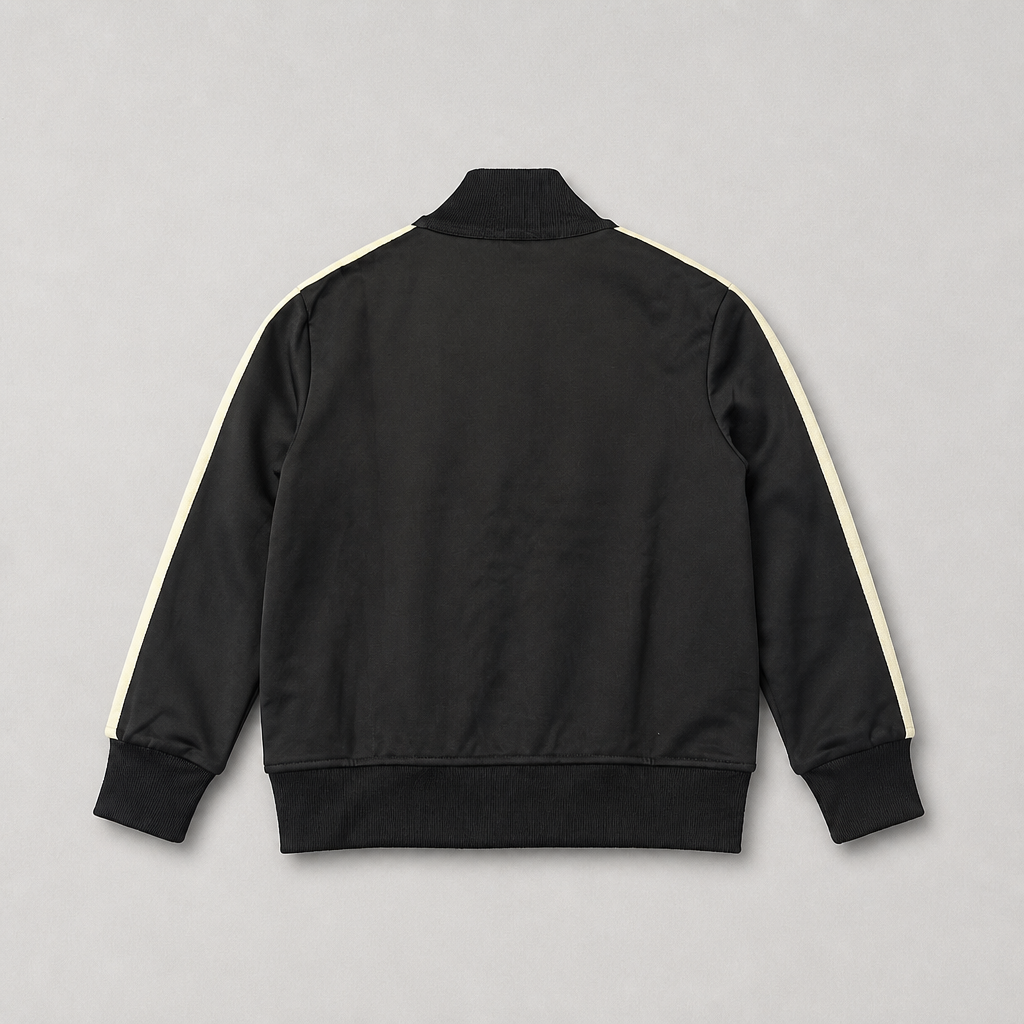 Palm Angels Boys Black Track Jacket - back view