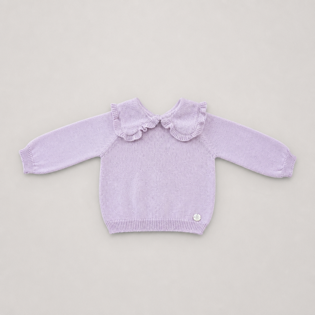 Martin Aranda Infant Girls Pink Sweater Set - sweater front view