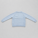 Martin Aranda Infant Boys Blue Polo Sweater Set - sweater back view