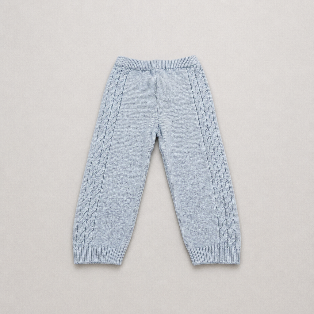 Martin Aranda Infant Boys Blue Polo Sweater Set - trousers view