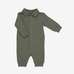 Ralph Lauren Baby Boys Olive Polo Babygrow - front view