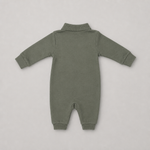Ralph Lauren Baby Boys Olive Polo Babygrow - back view