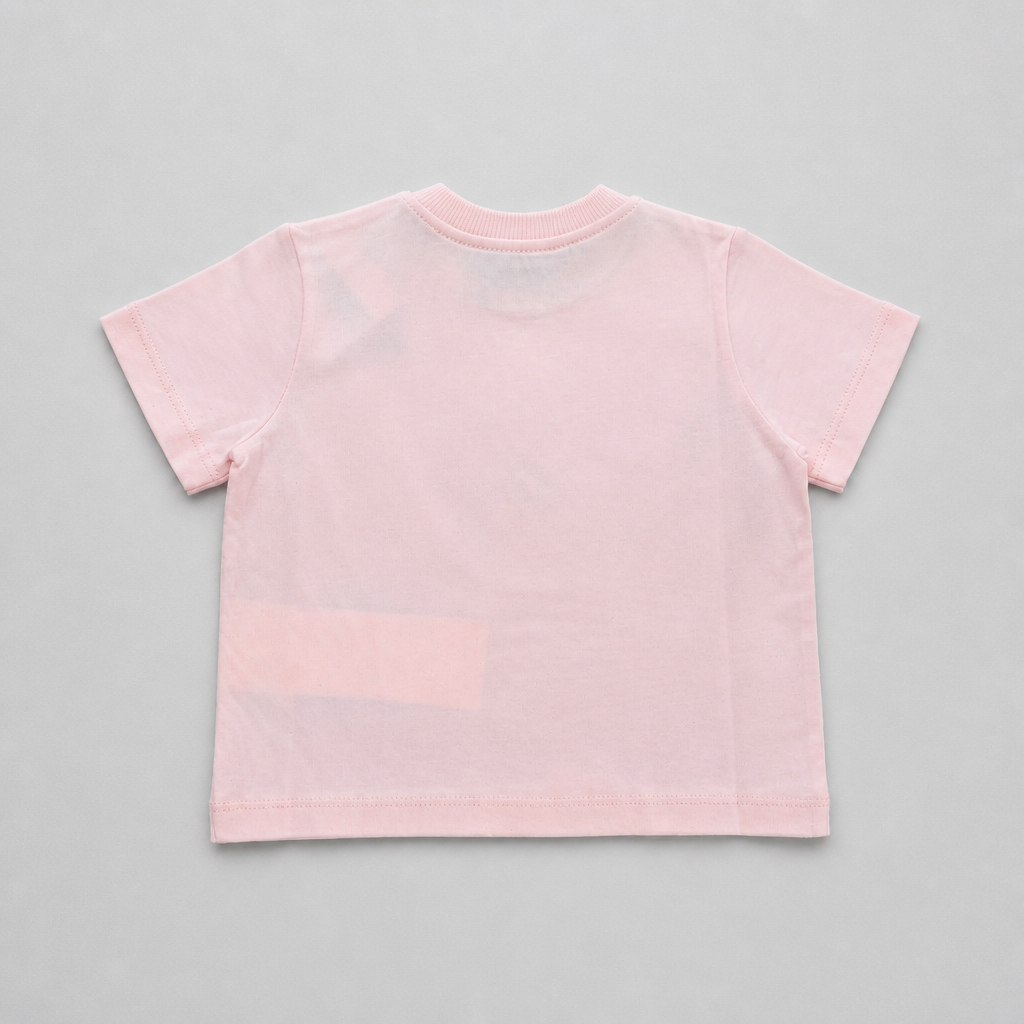 Moschino Infant Girls Bear Print Pink T-Shirt - back view
