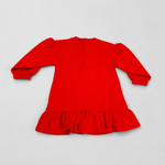 Moschino Infant Girls Red Bear Heart Dress - back view