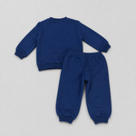 Moschino Infant Boys Navy Tracksuit Set - full set back view