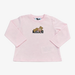 Moschino Infant Girls Pink Long Sleeve T-Shirt - front view