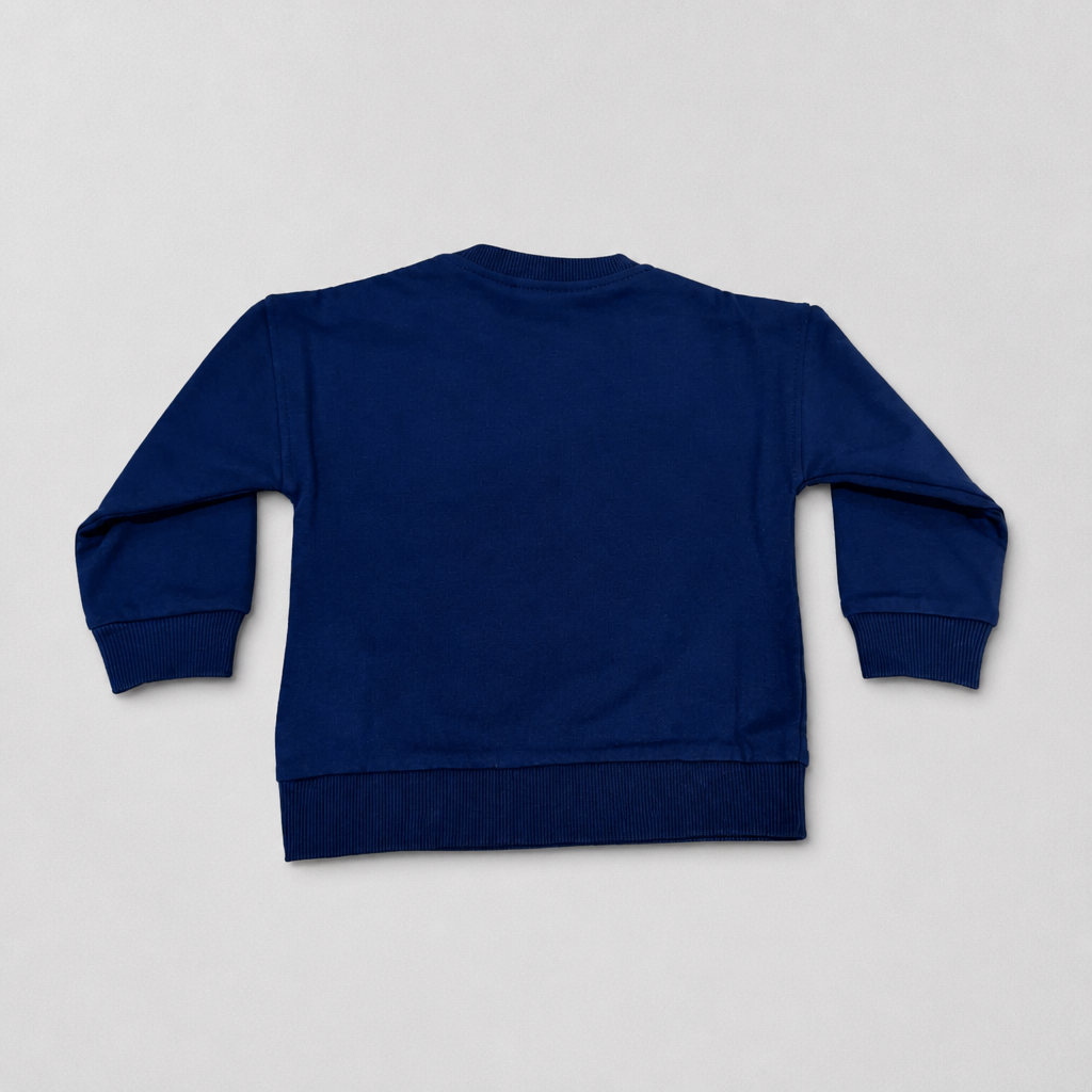 Moschino Infant Boys Navy Sweatshirt - back view
