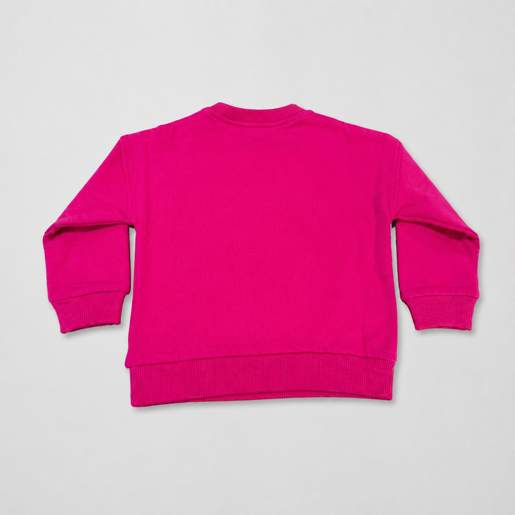 Moschino Infant Girls Pink Sweatshirt - back view