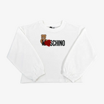 Moschino Girls Cloud Bear Heart Sweatshirt - front view