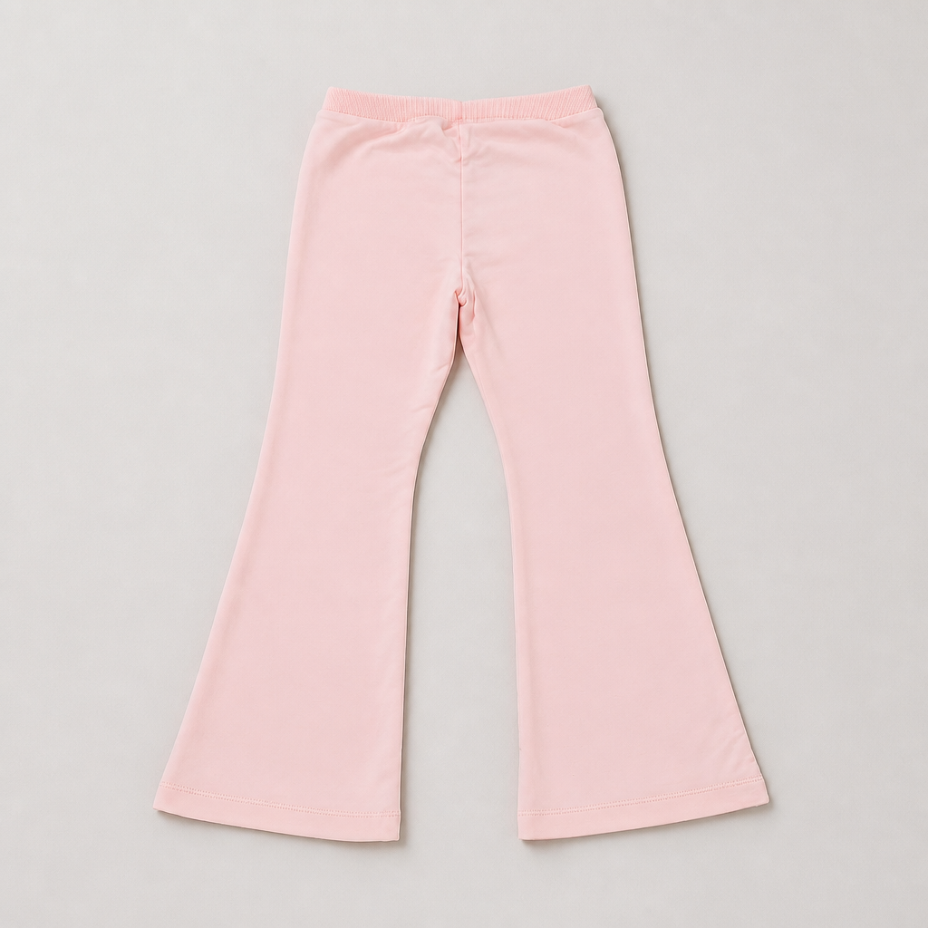 Moschino Girls Pink Flare Sweatpants - back view