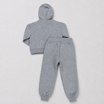 Moschino Boys Grey Hooded Tracksuit Set - full set back view