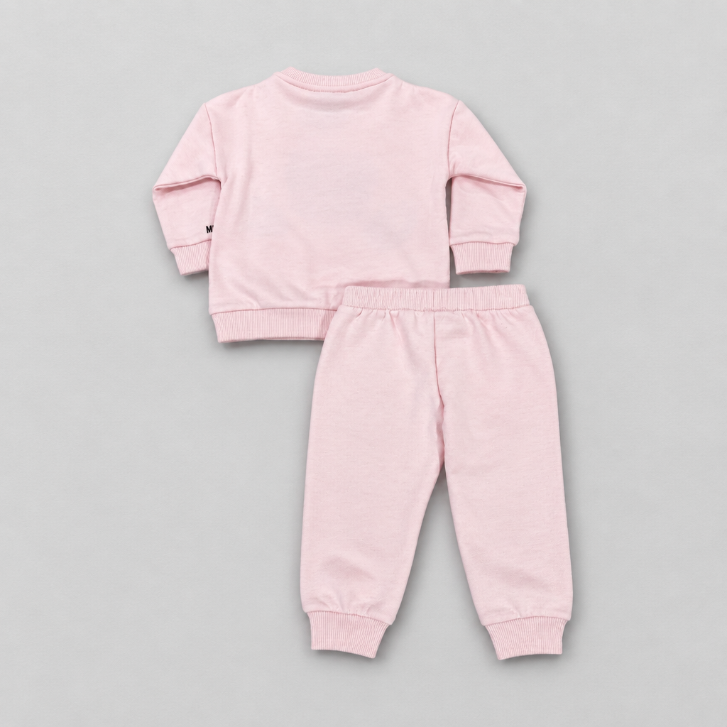 Infant Girls Pink Large Bear Tracksuit