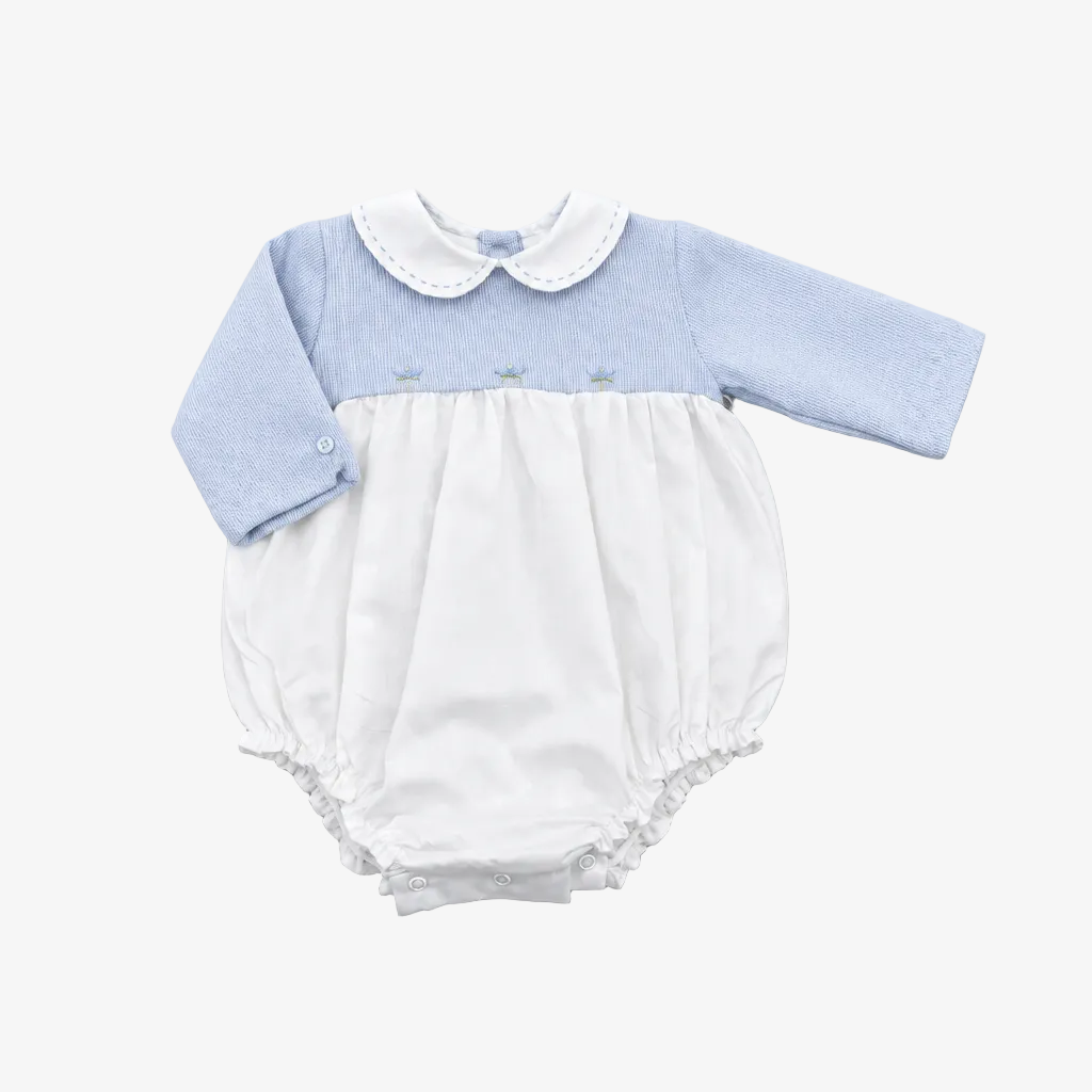 Blue Crown Velour Bubble